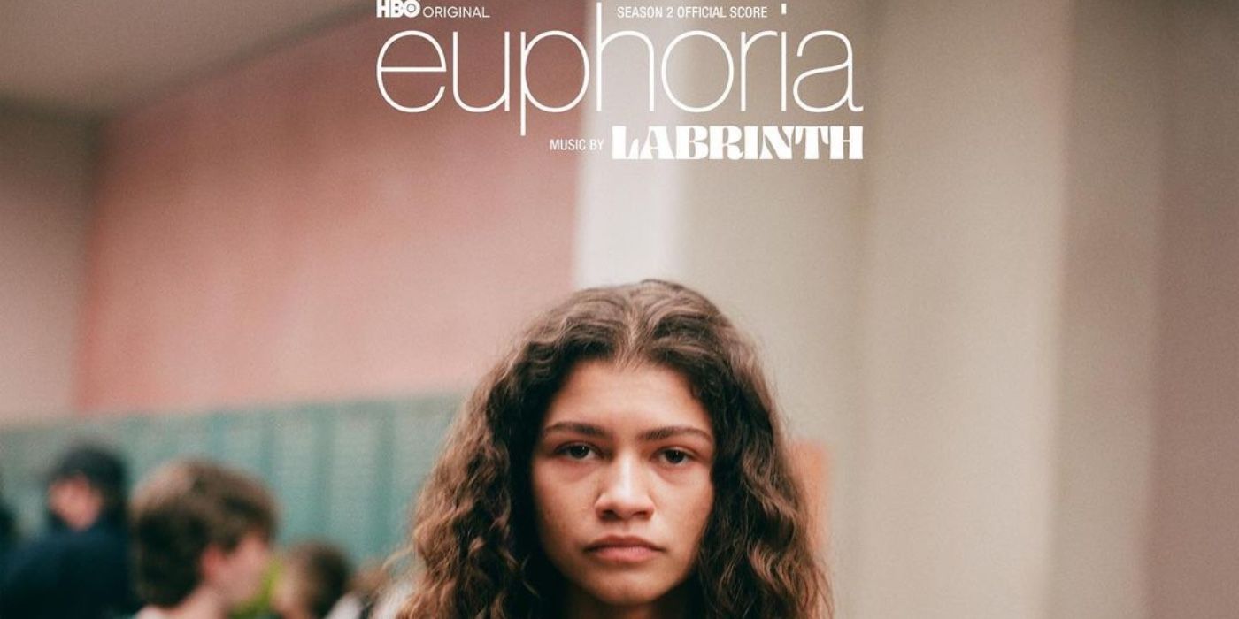 Euphoria season 2 score album cover Zendaya Rue